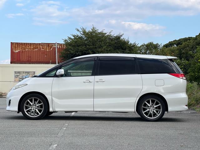 エスティマ アエラス レザーパッケージ ユーザー様買取車 ナビ TV Bluetooth バックモニター ETC スマートキー2本 革シート オットマン パワーシート シートヒーター 盗難防止システム HID 衝突安全ボディ ダブルエアコン(10枚目)