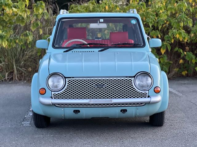 パオ ベースグレード ユーザー様買取車 車検2年付き 3AT ラジオ エアコン アクアグレー 上下分割式リアガラス パワーステアリング(3枚目)