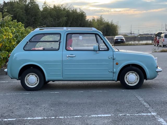 パオ ベースグレード ユーザー様買取車 車検2年付き 3AT ラジオ エアコン アクアグレー 上下分割式リアガラス パワーステアリング(9枚目)