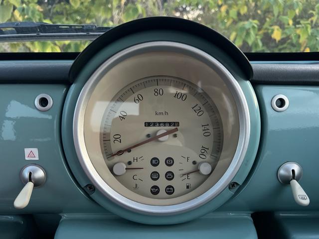 パオ ベースグレード ユーザー様買取車 車検2年付き 3AT ラジオ エアコン アクアグレー 上下分割式リアガラス パワーステアリング(18枚目)