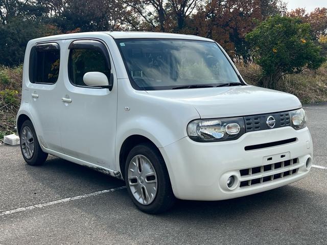 キューブ １５Ｘ　Ｖセレクション　ユーザー様買取車　ナビ　ＴＶ　Ｂｌｕｅｔｏｏｔｈ　スマートキー２本　プッシュスタート　オートエアコン　ＥＴＣ　衝突安全ボディ　車検２年付き　盗難防止システム　運転席助手席エアバック　　パワーウインドウ（7枚目）