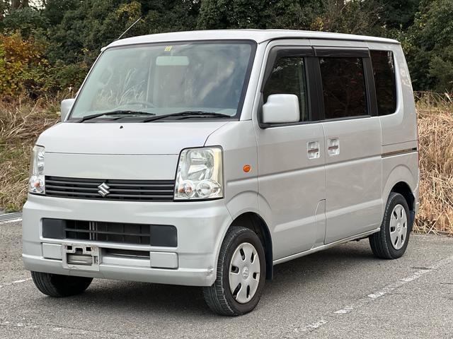 エブリイワゴン JP ユーザー様買取車 車検2年付き フルフラット 衝突安全ボディ 盗難防止システム 運転席助手席エアバック ABS パワーステアリング パワーウインドウ CD FM AM ABS ドアバイザー(5枚目)