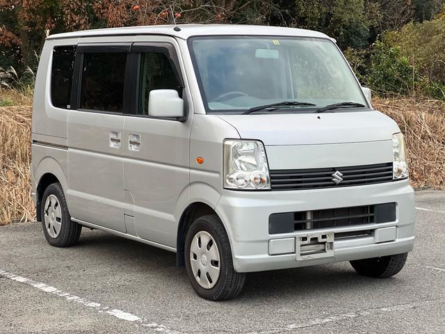 エブリイワゴン JP ユーザー様買取車 車検2年付き フルフラット 衝突安全ボディ 盗難防止システム 運転席助手席エアバック ABS パワーステアリング パワーウインドウ CD FM AM ABS ドアバイザー(7枚目)