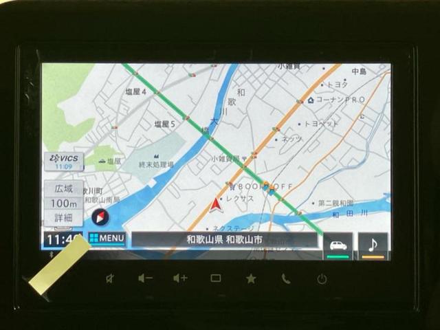 スペーシアギア ハイブリッドＸＺ　保証書／純正　９インチ　メモリーナビ／セーフティサポート（スズキ）／両側電動スライドドア／シートヒーター　前席／全方位モニター／車線逸脱防止支援システム／ヘッドランプ　ＬＥＤ／ＵＳＢジャック（9枚目）