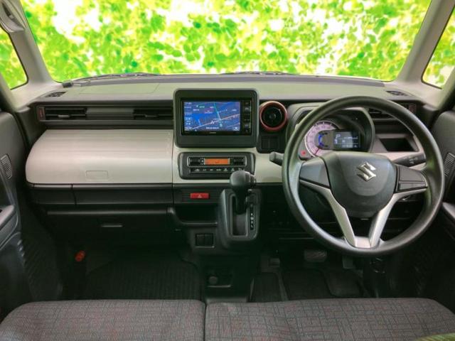 スペーシア ハイブリッドＧ　保証書／社外　ＳＤナビ／セーフティサポート（スズキ）／車線逸脱防止支援システム／ＥＴＣ／ＥＢＤ付ＡＢＳ／横滑り防止装置／アイドリングストップ／バックモニター／ワンセグＴＶ／エアバッグ　運転席（4枚目）