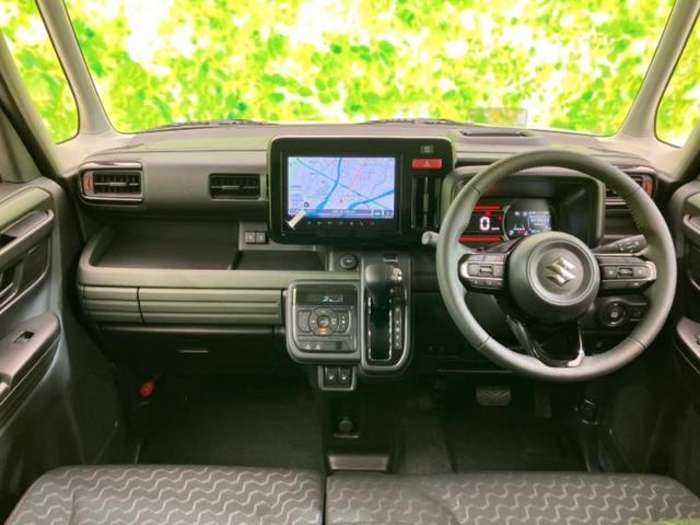 スペーシアギア ハイブリッドＸＺ　保証書／純正　９インチ　メモリーナビ／セーフティサポート（スズキ）／両側電動スライドドア／シートヒーター　前席／全方位モニター／車線逸脱防止支援システム／登録済未使用車／ヘッドランプ　ＬＥＤ（4枚目）