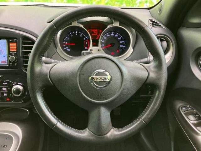 ジューク ４ＷＤ１６ＧＴ　ＦＯＵＲタイプＶ　保証書／純正　ＳＤナビ／ヘッドランプ　ＨＩＤ／Ｂｌｕｅｔｏｏｔｈ接続／ＥＴＣ／ＥＢＤ付ＡＢＳ／横滑り防止装置／バックモニター／フルセグＴＶ／ＤＶＤ／禁煙車／エアバッグ　運転席／エアバッグ　助手席（15枚目）