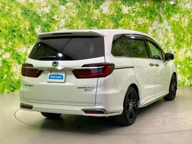 オデッセイハイブリッド ｅＨＥＶアブソルート・ＥＸ　保証書／純正　１０インチ　ＳＤナビ／ホンダセンシング／両側電動スライドドア／シートヒーター　前席／マルチビューカメラシステム／車線逸脱防止支援システム／シート　ハーフレザー／電動バックドア　電動シート（3枚目）