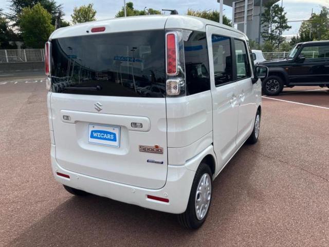 スペーシア ハイブリッドＧ　新品タイヤ／セーフティサポート（スズキ）／車線逸脱防止支援システム／ＡＢＳ／アイドリングストップ／禁煙車／エアバッグ　運転席／エアバッグ　助手席／パワーウインドウ／エンジンスタートボタン　オートライト（3枚目）