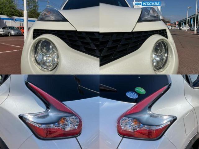 ジューク 15RX Vセレクション 新品タイヤ/保証書/純正 SDナビ/衝突安全装置/アラウンドビューモニター/車線逸脱防止支援システム/ドライブレコーダー 純正/ヘッドランプ HID/Bluetooth接続/ETC/EBD付ABS(52枚目)