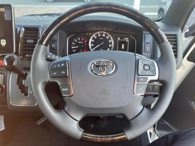 ハイエースバン ロングスーパーGLダークプライム2 保証書/ディスプレイオーディオ11インチ/デジタルインナーミラー/衝突安全装置/パノラミックビューモニター/車線逸脱防止支援システム/シート ハーフレザー/登録済未使用車 衝突被害軽減システム 禁煙車(14枚目)