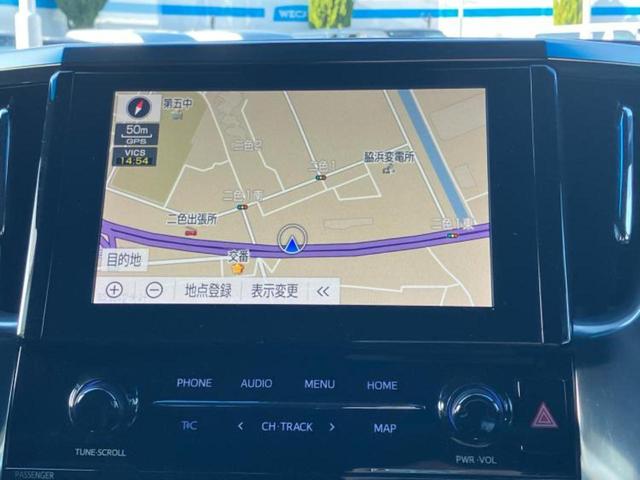 アルファード Ｓタイプゴールド　新品タイヤ／保証書／ディスプレイオーディオ＋ナビ９インチ／トヨタセーフティセンス／両側電動スライドドア／車線逸脱防止支援システム／シート　ハーフレザー／電動バックドア／ヘッドランプ　ＬＥＤ　ＤＶＤ再生（10枚目）
