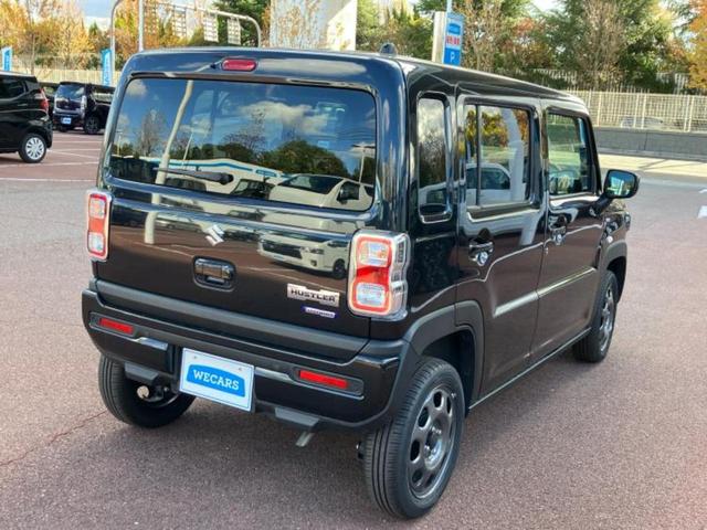 ハスラー 4WDハイブリッドG 保証書/セーフティサポート(スズキ)/シートヒーター 前席/車線逸脱防止支援システム/ヘッドランプ LED/EBD付ABS/横滑り防止装置/アイドリングストップ/禁煙車/エアバッグ 運転席 4WD(3枚目)