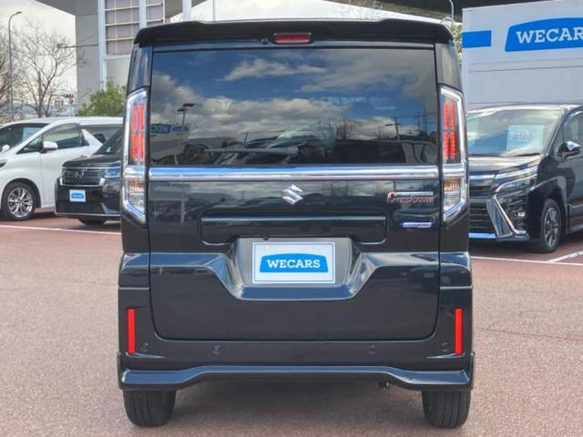 スペーシアカスタム ハイブリッドＸＳターボ　保証書／純正　９インチ　ＳＤナビ／セーフティサポート（スズキ）／両側電動スライドドア／シートヒーター　前席／全方位モニター用カメラ／車線逸脱防止支援システム／シート　合皮／ドライブレコーダー　前後（44枚目）