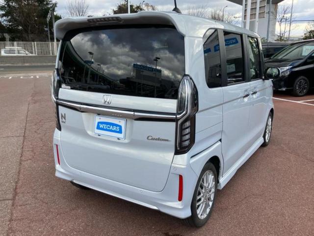 Ｎ－ＢＯＸカスタム Ｌ・ターボ　新品タイヤ／保証書／純正　９インチ　ＳＤナビ／ホンダセンシング／両側電動スライドドア／シートヒーター／車線逸脱防止支援システム／シート　合皮／ヘッドランプ　ＬＥＤ／ＥＴＣ／ＥＢＤ付ＡＢＳ　バックカメラ（3枚目）