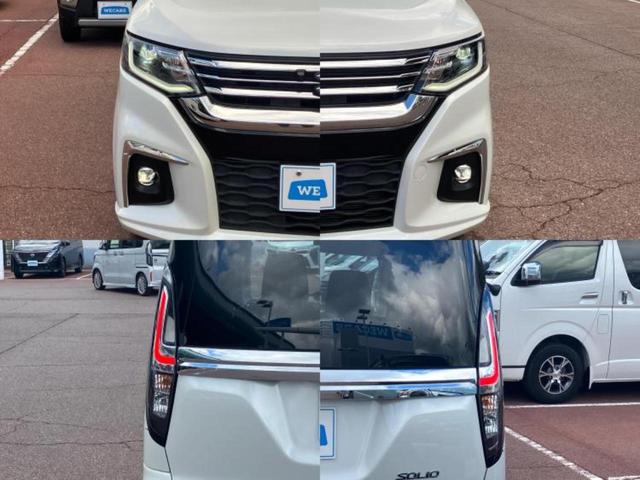 ソリオ ハイブリッドＭＺ　新品タイヤ／保証書／社外　ＳＤナビ／衝突安全装置／両側電動スライドドア／シートヒーター／全方位モニター用カメラ／車線逸脱防止支援システム／ドライブレコーダー　社外／ヘッドランプ　ＬＥＤ　全周囲カメラ（53枚目）