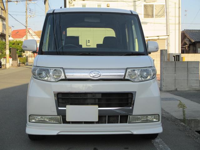 タント カスタムＲＳ　ターボ　１６インチＡＷ　柿本改マフラー　リップスポイラー　レザー調シート　ＬＥＤライト・ウィンカー・テール・バック・リフレクター　ナビ・ＴＶ・Ｂカメラ　ＥＴＣ　スマートキー　ＨＩＤ　電動スライドドア（2枚目）