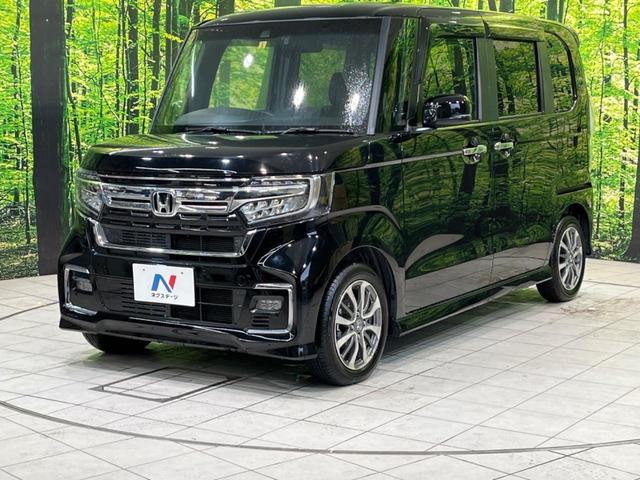 Ｎ－ＢＯＸカスタム Ｌ　禁煙　純正ナビ　バックカメラ　ホンダセンシング　レーダークルーズ　衝突軽減　車線逸脱警報　シートヒーター　パワースライドドア　ＬＥＤヘッド　純正１４インチアルミ　雹害車（16枚目）