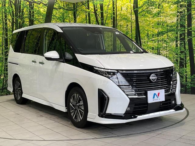 セレナ ハイウェイスターV エアロ 両側電動ドア 純正12型ナビ フリップダウンモニター 全周囲カメラ 衝突被害軽減システム レーダークルーズ 禁煙車 レザーシート コーナーセンサー スマートキー LED ETC(17枚目)