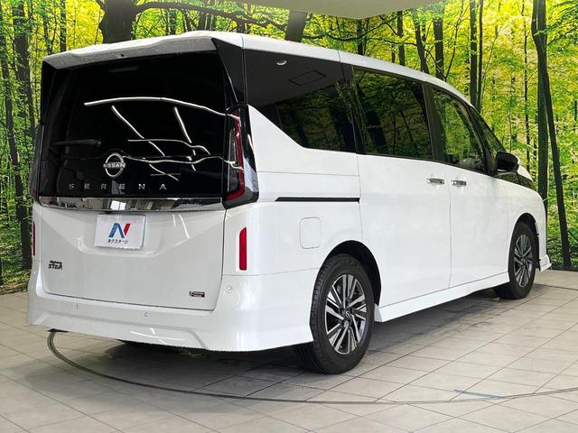 セレナ ハイウェイスターV エアロ 両側電動ドア 純正12型ナビ フリップダウンモニター 全周囲カメラ 衝突被害軽減システム レーダークルーズ 禁煙車 レザーシート コーナーセンサー スマートキー LED ETC(18枚目)