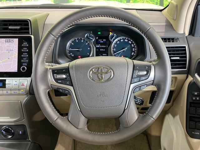 ランドクルーザープラド ＴＸ　Ｌパッケージ　マットブラックエディション　サンルーフ　メーカーオプションナビ　全周囲カメラ　ＢＳＭ　衝突被害軽減　レーダークルーズ　禁煙車　レザーシート　シートエアコン　ドラレコ　コーナーセンサー　スマートキー　ＬＥＤヘッド　ＥＴＣ２．０（11枚目）