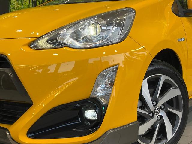 アクア X-アーバン 純正9型ナビ バックカメラ 禁煙車 ハーフレザーシート スマートキー LEDヘッド ETC オートライト オートエアコン 純正16インチアルミ Bluetooth CD DVD再生 フルセグ(12枚目)