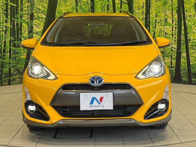 アクア X-アーバン 純正9型ナビ バックカメラ 禁煙車 ハーフレザーシート スマートキー LEDヘッド ETC オートライト オートエアコン 純正16インチアルミ Bluetooth CD DVD再生 フルセグ(14枚目)