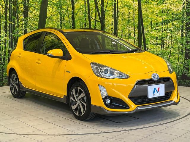 アクア X-アーバン 純正9型ナビ バックカメラ 禁煙車 ハーフレザーシート スマートキー LEDヘッド ETC オートライト オートエアコン 純正16インチアルミ Bluetooth CD DVD再生 フルセグ(16枚目)