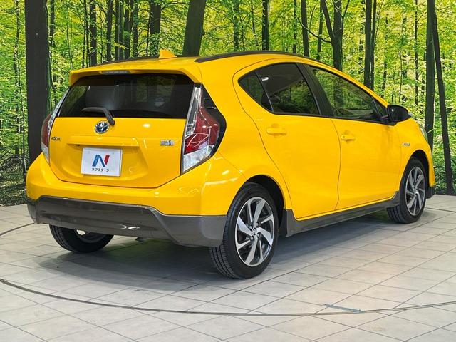 アクア X-アーバン 純正9型ナビ バックカメラ 禁煙車 ハーフレザーシート スマートキー LEDヘッド ETC オートライト オートエアコン 純正16インチアルミ Bluetooth CD DVD再生 フルセグ(17枚目)