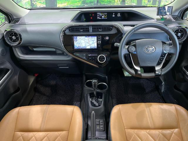 アクア リルヴィーG 純正SDナビ バックカメラ 衝突被害軽減 禁煙車 ドラレコ スマートキー LED シートヒーター ETC クルコン オートハイビーム オートライト オートエアコン 純正15インチアルミ(2枚目)