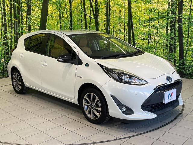 アクア リルヴィーG 純正SDナビ バックカメラ 衝突被害軽減 禁煙車 ドラレコ スマートキー LED シートヒーター ETC クルコン オートハイビーム オートライト オートエアコン 純正15インチアルミ(16枚目)