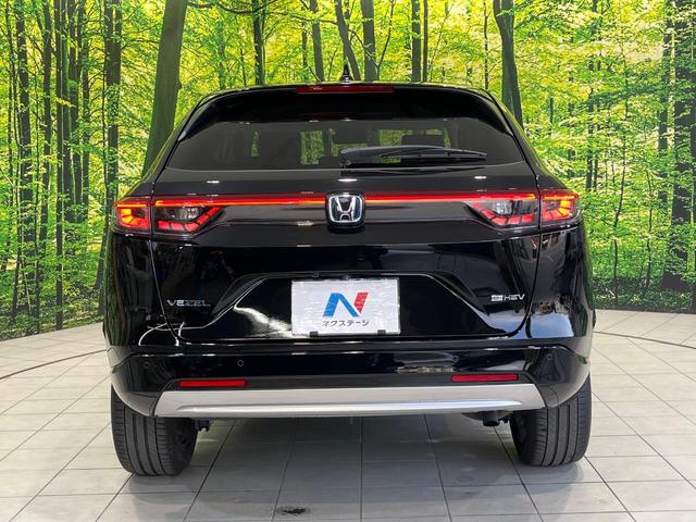 ヴェゼル e:HEV Z 純正9型ナビ バックカメラ 衝突被害軽減システム レーダークルーズ 禁煙車 電動リアゲート ハーフレザーシート ドラレコ コーナーセンサー スマートキー LEDヘッド ETC 純正18インチアルミ(15枚目)