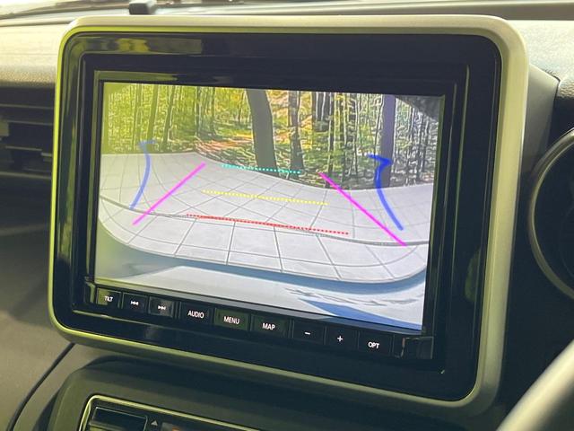 スペーシアギア ハイブリッドＸＺ　純正８型ナビ　両側電動ドア　バックカメラ　衝突被害軽減　禁煙車　レーダークルーズ　コーナーセンサー　シートヒーター　スマートキー　ＥＴＣ　純正アルミ　車線逸脱警報　オートエアコン　Ｂｌｕｅｔｏｏｔｈ（5枚目）