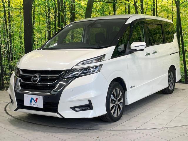 セレナ ハイウェイスター　Ｖセレクション　後席モニター　両側電動ドア　純正ＳＤナビ　全周囲カメラ　衝突被害軽減システム　禁煙車　コーナーセンサー　スマートキー　ＬＥＤヘッド　クルコン　純正１６インチアルミ　パークアシスト　オートライト（54枚目）