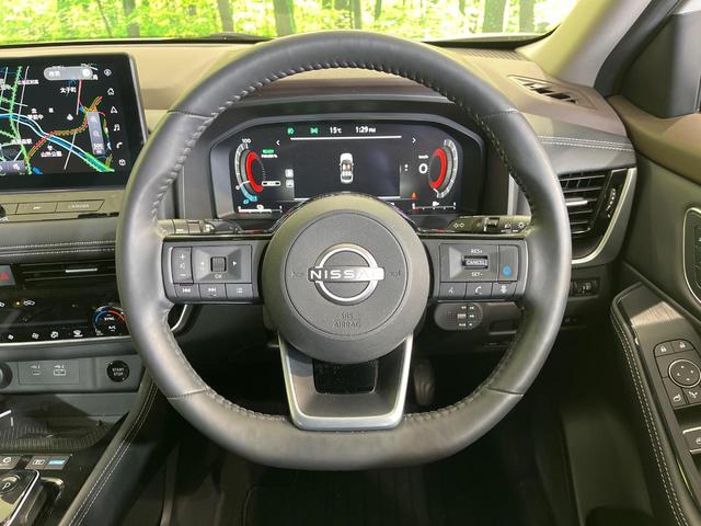 エクストレイル Ｇ　ｅ－４ＯＲＣＥ　純正１２型ナビ　全周囲カメラ　衝突被害軽減システム　禁煙車　電動リアゲート　レザーシート　ドラレコ　コーナーセンサー　スマートキー　ＬＥＤヘッド　ビルトインＥＴＣ　クルコン　純正１９インチアルミ（11枚目）