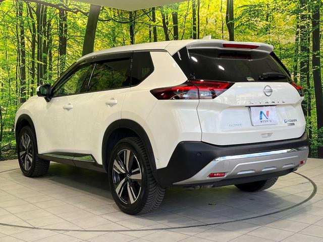 エクストレイル Ｇ　ｅ－４ＯＲＣＥ　純正１２型ナビ　全周囲カメラ　衝突被害軽減システム　禁煙車　電動リアゲート　レザーシート　ドラレコ　コーナーセンサー　スマートキー　ＬＥＤヘッド　ビルトインＥＴＣ　クルコン　純正１９インチアルミ（63枚目）