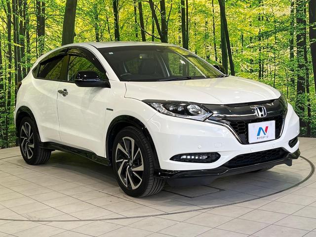 ヴェゼル ハイブリッドRS・ホンダセンシング 純正SDナビ バックカメラ 衝突被害軽減システム ハーフレザーシート スマートキー LEDヘッド ビルトインETC 純正18インチアルミ オートライト デュアルエアコン Bluetooth CD(16枚目)