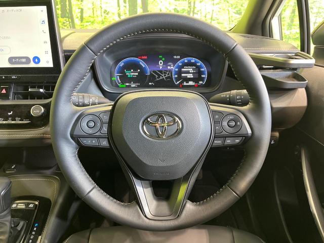 カローラツーリング ハイブリッド ダブルバイビー 純正10.5型ナビ バックカメラ 衝突被害軽減システム レーダークルーズ 禁煙車 ハーフレザーシート ドラレコ コーナーセンサー スマートキー LEDヘッド ETC2.0 純正17インチアルミ(13枚目)