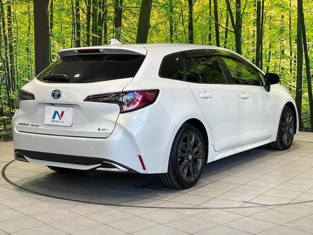 カローラツーリング ハイブリッド ダブルバイビー 純正10.5型ナビ バックカメラ 衝突被害軽減システム レーダークルーズ 禁煙車 ハーフレザーシート ドラレコ コーナーセンサー スマートキー LEDヘッド ETC2.0 純正17インチアルミ(17枚目)