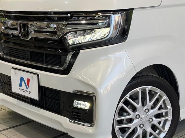 Ｎ－ＢＯＸカスタム Ｌターボ　ターボ　両側電動ドア　ＳＤナビ　バックカメラ　衝突被害軽減システム　禁煙車　ハーフレザーシート　ドラレコ　コーナーセンサー　スマートキー　ＬＥＤヘッド　ビルトインＥＴＣ　純正１５インチアルミ（12枚目）