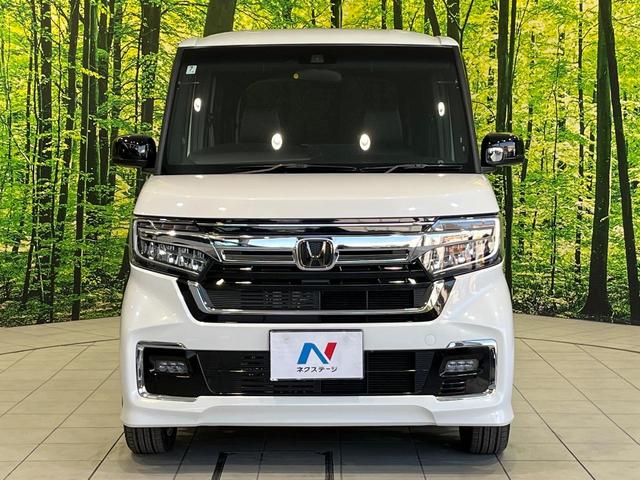 Ｎ－ＢＯＸカスタム Ｌターボ　ターボ　両側電動ドア　ＳＤナビ　バックカメラ　衝突被害軽減システム　禁煙車　ハーフレザーシート　ドラレコ　コーナーセンサー　スマートキー　ＬＥＤヘッド　ビルトインＥＴＣ　純正１５インチアルミ（14枚目）