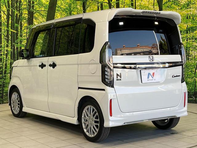 Ｎ－ＢＯＸカスタム Ｌターボ　ターボ　両側電動ドア　ＳＤナビ　バックカメラ　衝突被害軽減システム　禁煙車　ハーフレザーシート　ドラレコ　コーナーセンサー　スマートキー　ＬＥＤヘッド　ビルトインＥＴＣ　純正１５インチアルミ（55枚目）