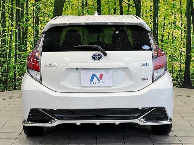 アクア Ｇ　Ｇ’ｓ　純正ＳＤナビ　バックカメラ　禁煙車　ハーフレザーシート　スマートキー　ＬＥＤヘッド　ビルトインＥＴＣ　クルコン　純正１７インチアルミ　オートハイビーム　オートライト　オートエアコン（45枚目）