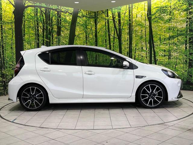 アクア Ｇ　Ｇ’ｓ　純正ＳＤナビ　バックカメラ　禁煙車　ハーフレザーシート　スマートキー　ＬＥＤヘッド　ビルトインＥＴＣ　クルコン　純正１７インチアルミ　オートハイビーム　オートライト　オートエアコン（49枚目）