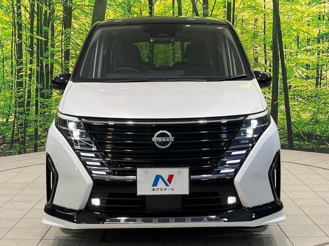 セレナ ハイウェイスターV エアロ 純正12型ナビ 両側電動ドア 後席モニター 全周囲カメラ 衝突被害軽減 禁煙車 ドラレコ コーナーセンサー スマートキー LED ETC 純正16インチアルミ オートハイビーム(16枚目)