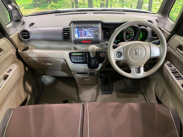 Ｎ－ＢＯＸ Ｇ・Ｌパッケージ　純正ナビ　電動スライドドア　バックカメラ　禁煙車　スマートキー　純正１４インチアルミ　オートエアコン　ＣＤ　ＤＶＤ再生　地デジ（2枚目）