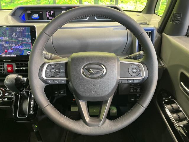 タント カスタムＲＳセレクション　ターボ　両側電動ドア　純正９型ナビ　全周囲カメラ　衝突被害軽減システム　レーダークルーズ　禁煙車　ハーフレザーシート　ドラレコ　コーナーセンサー　スマートキー　ＬＥＤヘッド　ビルトインＥＴＣ（11枚目）