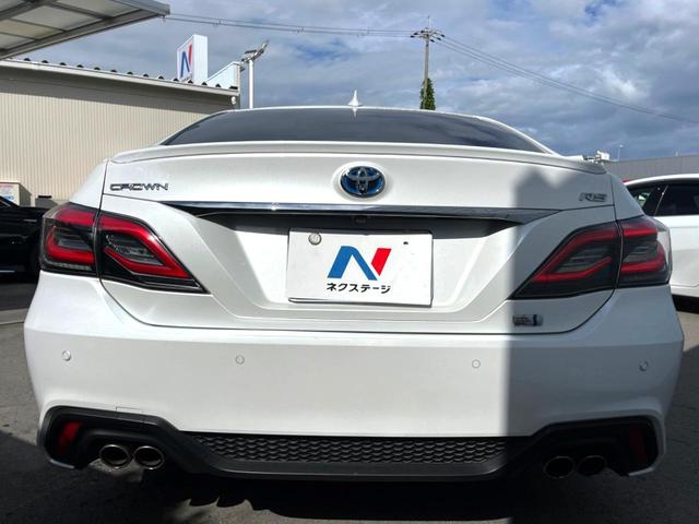 クラウンハイブリッド ＲＳ　後期　セーフティパッケージプラス　純正１２．３インチナビ　パノラミックビュー　ブラインドスポット　セーフティセンス　三眼ＬＥＤヘッド　ハーフレザー　パワーシート　純正ＯＰ１８インチＡＷ　スマートキー（16枚目）