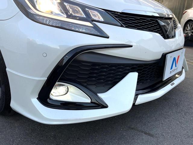マークX 250S 後期 モデリスタエアロキット ムーンルーフ 黒革 クリアランスソナー 純正ナビ バックカメラ セーフティセンス パワーシート レーダークルーズ LEDヘッド 純正16インチAW 革巻きステアリング(3枚目)