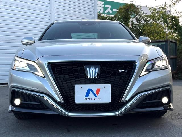 クラウンハイブリッド RSアドバンス レザーシートパッケージ セーフティパッケージプラス セーフティセンス ブラインドスポット 純正ナビ パノラミックビュー メモリー付パワーシート シートベンチレーション 三眼LEDヘッド パドルシフト(14枚目)